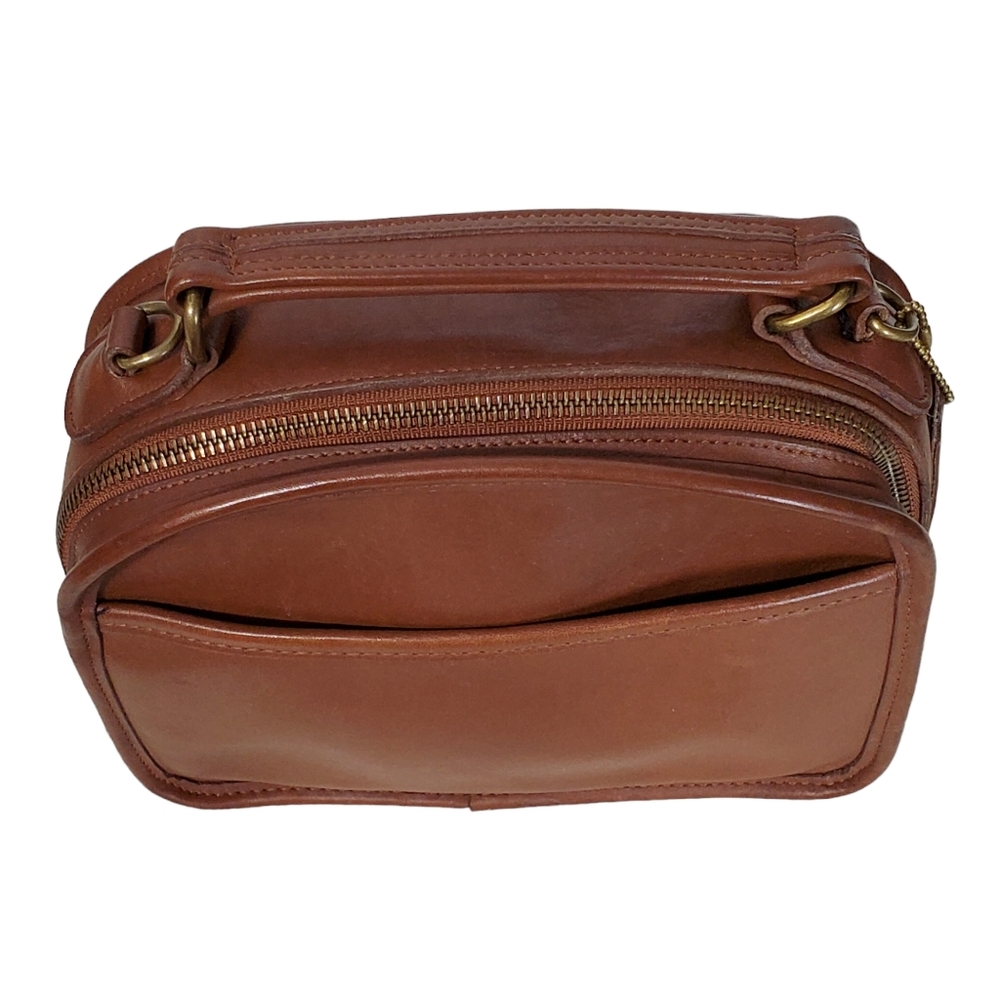 Vintage coach G6C-9991 leather lunch bag shoulder bag handbag brown - Picture 3 of 16